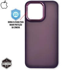 Capa iPhone 14 Pro Max - Clear Case Fosca Dark Purple